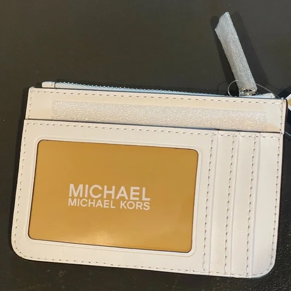 NWT Michael Kors White Card Holder - Picture 3 of 3
